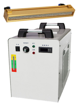 300*30mm 365nm 395nm 3000W UV LED مصباح العلاج مع نظام تبريد المياه UV