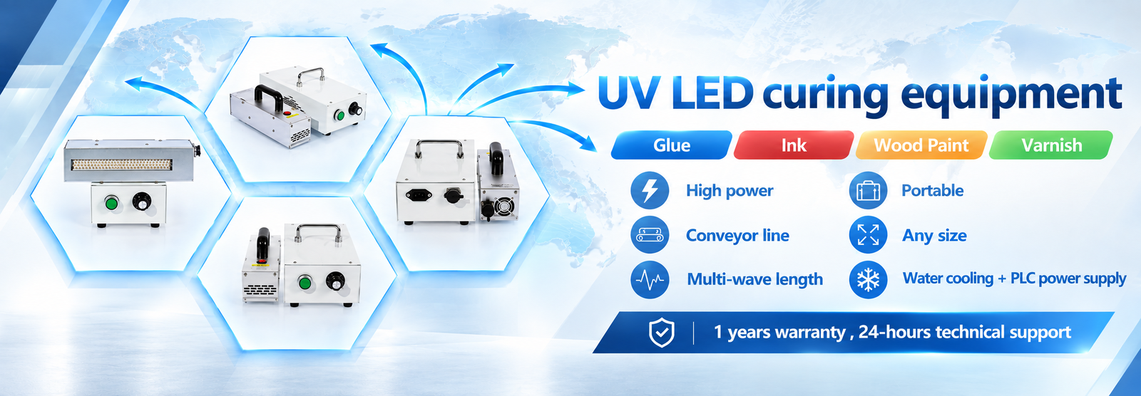 معدات علاج LED للأشعة فوق البنفسجية