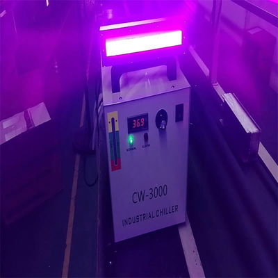 طابعة الملصقات UV LED مصباح المعالجة 600W 395nm 220x20mm مياه التبريد