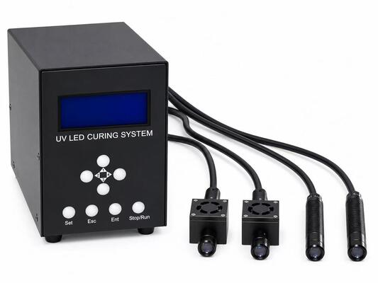 نظام تبرئة بقعة UV LED متعدد القنوات مع إنتاج إشعاع عالي وتوليد حرارة منخفضة للتجميع الدقيق